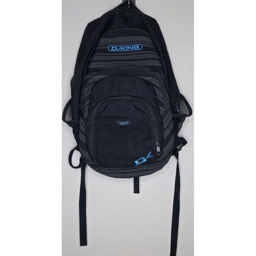 Dakine Campus 33L Backpack Black Blue Multi Pocket Zip Laptop Padding School